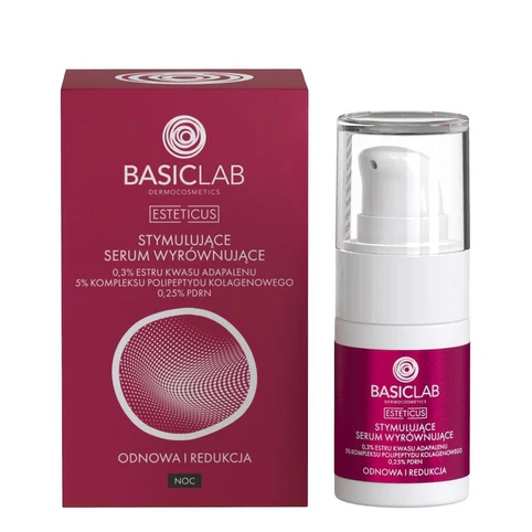 BASIC LAB ESTETICUS Stimulating levelling serum, 0.3% adapalene acid ester, 5% collagen polypeptide complex, 0.25% PDRN 30ml
